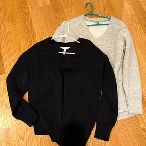 SPANX Black and Gray Sweatshirts